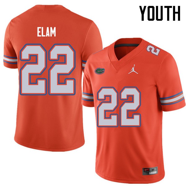 Jordan Brand Youth #22 Matt Elam Florida Gators College Football Jersey Orange